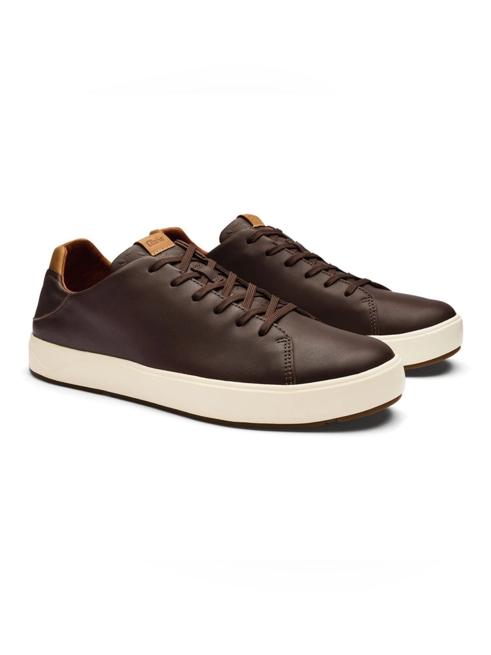 Olu’Kai Lae Ahi Li Men's Waterproof Leather Low-Top Sneakers 9.5